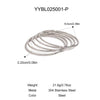 Wholesale Light Luxury Retro Simple Stainless Steel Ring Bracelet Suit With Pvd Furnace Vacuum Real Gold Plating
