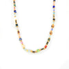 Wholesale Light Luxury Retro Style Natural Stone Abacus Beads Titanium Steel Handmade Electroplated Beaded Necklace For Women