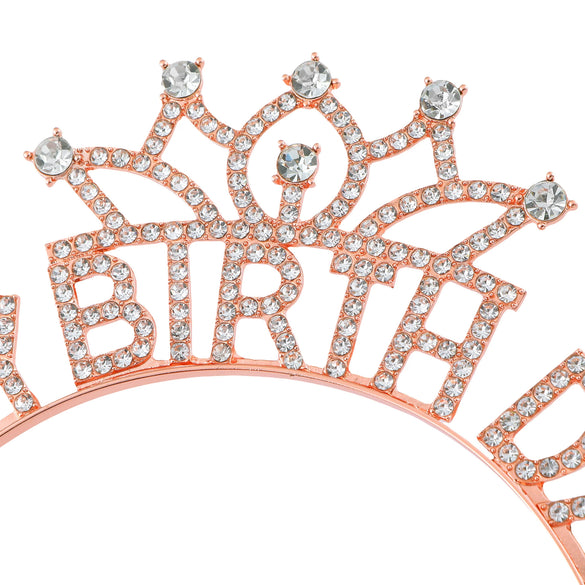 Wholesale Light Luxury Rhinestone Crown Headband Jewelry With Letters Numbers Text And Environmental Protection Electroplating
