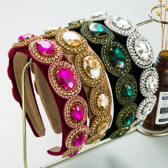 Wholesale Light Luxury Rhinestone Hairband Hair Accessories