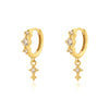 Wholesale Light Luxury Rhombus Geometric Style S925 Silver Electroplated Earrings For Women