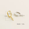 Wholesale Light Luxury Rhombus Geometric Style S925 Silver Electroplated Earrings For Women