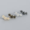 Wholesale Light Luxury S925 Silver Geometric Flower Earrings For Women With Electroplating