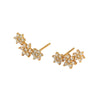 Wholesale Light Luxury S925 Silver Geometric Flower Earrings For Women With Electroplating