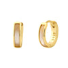 Wholesale Light Luxury S925 Silver Geometric Fritillaria Earrings For Women Electroplated