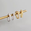 Wholesale Light Luxury S925 Sterling Silver Geometric Electroplated Earrings For Women