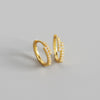 Wholesale Light Luxury S925 Sterling Silver Geometric Electroplated Earrings For Women