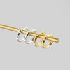 Wholesale Light Luxury S925 Sterling Silver Geometric Metal Gear Diamond Punk Style Ear Buckle Earrings For Women With Electroplating
