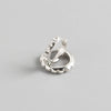 Wholesale Light Luxury S925 Sterling Silver Geometric Metal Gear Diamond Punk Style Ear Buckle Earrings For Women With Electroplating