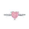Wholesale Light Luxury S925 Sterling Silver Ring With Geometric Pattern And 8A Ice Flower Cut Powder Diamond Zircon For Women