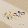 Wholesale Light Luxury Semiround Aobao Earrings In S925 Silver With Geometric Pattern And Electroplating For Women