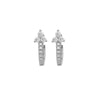 Wholesale Light Luxury Simple Copper Inlaid Zircon Geometric Earrings For Women