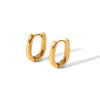 Wholesale Light Luxury Simple Geometric U Shaped Titanium Steel Earrings With Pvd Furnace Real Gold Electroplating