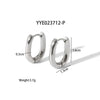 Wholesale Light Luxury Simple Geometric U Shaped Titanium Steel Earrings With Pvd Furnace Real Gold Electroplating