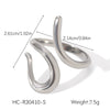 Wholesale Light Luxury Simple Non Fading Open Titanium Steel Ring With Love Flowers And Leaves Design Electroplated