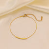 Wholesale Light Luxury Square Pattern Titanium Steel Electroplated Oshaped Clavicle Necklace For Women