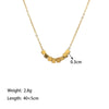 Wholesale Light Luxury Square Pattern Titanium Steel Electroplated Oshaped Clavicle Necklace For Women