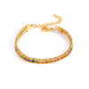 Wholesale Light Luxury Stainless Steel And Titanium Steel Diamondencrusted Rhombus Patterned Bracelet With Electroplating