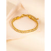Wholesale Light Luxury Stainless Steel And Titanium Steel Diamondencrusted Rhombus Patterned Bracelet With Electroplating