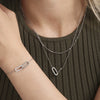 Wholesale Light Luxury Stainless Steel And Zircon Ferris Wheel Square Double Ring Buckle Inlaid Pendant Clavicle Chain And Bracelet Jewelry For Women Electroplated
