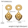 Wholesale Light Luxury Stainless Steel Crown Heart 18K Gold Plated Jewelry Set For Women Including Necklace Bracelet And Earrings
