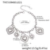 Wholesale Light Luxury Stainless Steel Crown Heart 18K Gold Plated Jewelry Set For Women Including Necklace Bracelet And Earrings