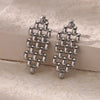 Wholesale Light Luxury Stainless Steel Hollow Bead Geometric And Flower Design Electroplated Earrings For Women