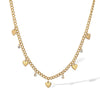 Wholesale Light Luxury Stainless Steel Necklace With 18K Gold Plated Geometric Flower Pendant Exaggerated Personality Style