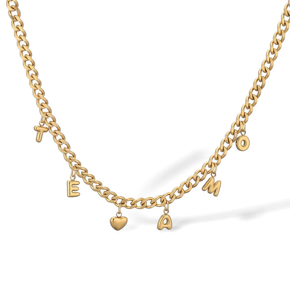 Wholesale Light Luxury Stainless Steel Necklace With 18K Gold Plated Geometric Flower Pendant Exaggerated Personality Style