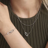Wholesale Light Luxury 316L Stainless Steel Zircon Square Buckle Pendant Multilayer Clavicle Necklace And Bracelet Set With Electroplating