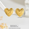 Wholesale Light Luxury Stamped Stainless Steel Heartshaped Geometric Women's Earrings