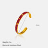 Wholesale Light Luxury Star Open Bracelet Fashion Versatile Stainless Steel Electroplated 18K Bangle