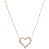 Wholesale Light Luxury Sterling Silver Heartshaped Necklace With Micropaved Zircon And Ochain