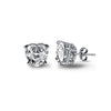 Wholesale Light Luxury Stud Earrings For Women S925 Sterling Silver Geometric Square Pearshaped Highgrade Zircon Inlaid Electroplated