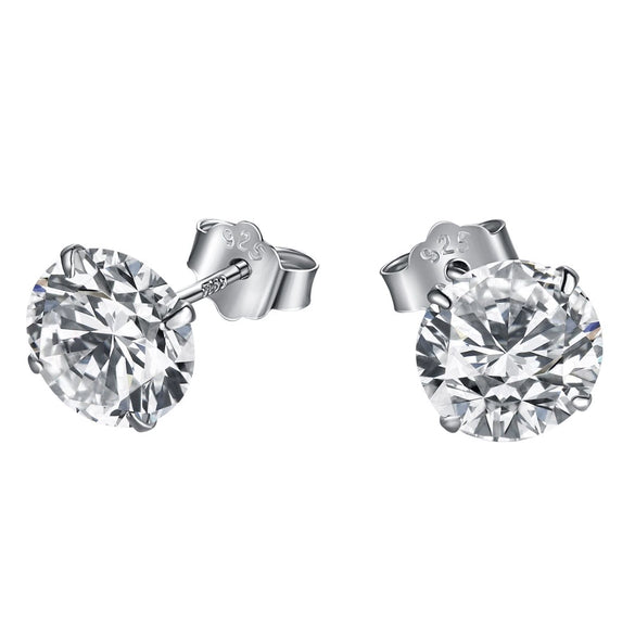 Wholesale Light Luxury Stud Earrings For Women S925 Sterling Silver Geometric Square Pearshaped Highgrade Zircon Inlaid Electroplated