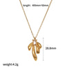 Wholesale Light Luxury Style Bow Tie Shape Stainless Steel Jewelry Set With Pvd Furnace Vacuum Real Gold Plating For Women