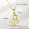 Wholesale Light Luxury Style Christmas Tree Snowman Snowflake Elk Pendant Necklace Copper Goldplated O Word Chain Unisex