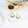Wholesale Light Luxury Style Copper Geometric Round Water Drops Rectangular Earrings S925 Copper Plated