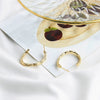 Wholesale Light Luxury Style Copper Geometric Round Water Drops Rectangular Earrings S925 Copper Plated