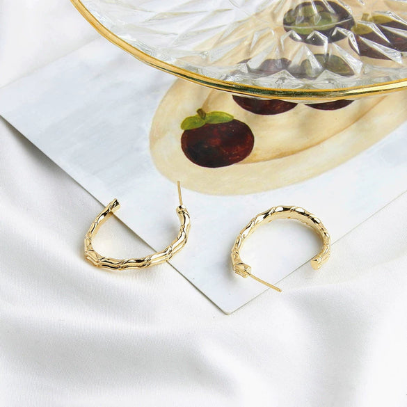 Wholesale Light Luxury Style Copper Geometric Round Water Drops Rectangular Earrings S925 Copper Plated