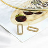 Wholesale Light Luxury Style Copper Geometric Round Water Drops Rectangular Earrings S925 Copper Plated