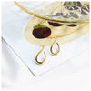 Wholesale Light Luxury Style Copper Geometric Round Water Drops Rectangular Earrings S925 Copper Plated