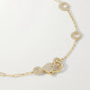 Wholesale Light Luxury Style Diamondencrusted Stackable Copper Electroplated 18K Gold Clavicle Chain Necklace Unisex Jewelry
