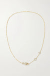 Wholesale Light Luxury Style Diamondencrusted Stackable Copper Electroplated 18K Gold Clavicle Chain Necklace Unisex Jewelry