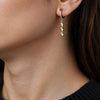 Wholesale Light Luxury Style Drop Shape Stainless Steel Tassel Earrings For Women With Vacuum Real Gold Plating In Pvd Furnace