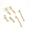 Wholesale Light Luxury Style Drop Shape Stainless Steel Tassel Earrings For Women With Vacuum Real Gold Plating In Pvd Furnace