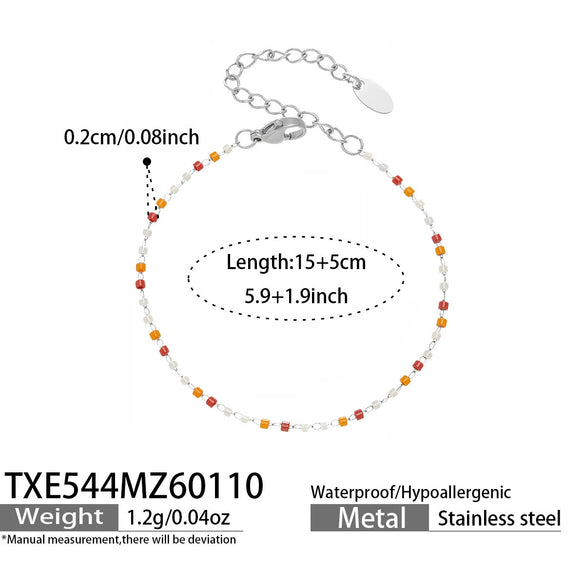 Wholesale Light Luxury Style Electroplated Stainless Steel Deer Bell Clover Multipendant Necklace Bracelet Jewelry Set For Women