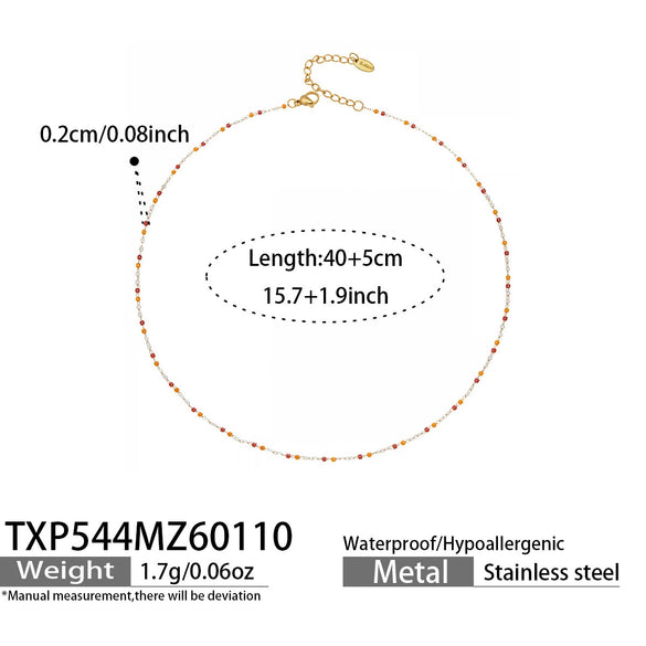 Wholesale Light Luxury Style Electroplated Stainless Steel Deer Bell Clover Multipendant Necklace Bracelet Jewelry Set For Women