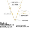 Wholesale Light Luxury Style Electroplated Stainless Steel Deer Bell Clover Multipendant Necklace Bracelet Jewelry Set For Women