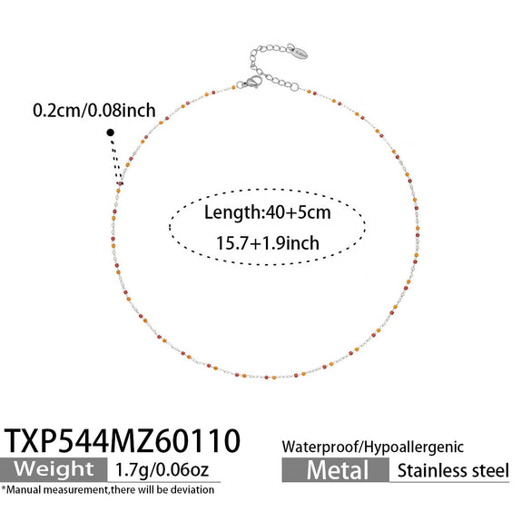 Wholesale Light Luxury Style Electroplated Stainless Steel Deer Bell Clover Multipendant Necklace Bracelet Jewelry Set For Women